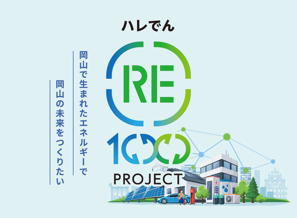 ハレでんRE100プロジェクト 岡山で生まれたエネルギーで岡山の未来をつくりたい